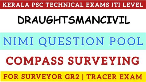 Nimi Question Bank Iti Level Draughtsman Civil Class For Kerala Psc