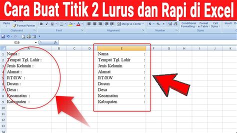 Terbaru Cara Membuat Titik Dua Agar Sejajar Atau Lurus Dan Rapi Di