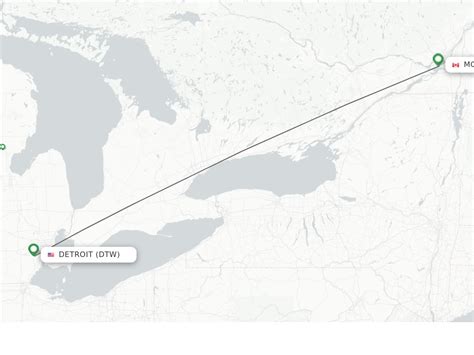 Direct Non Stop Flights From Detroit To Montreal Schedules