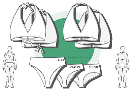 Bañador y bikini Ons patrón en pdf Patrones en pdf Naii Costura