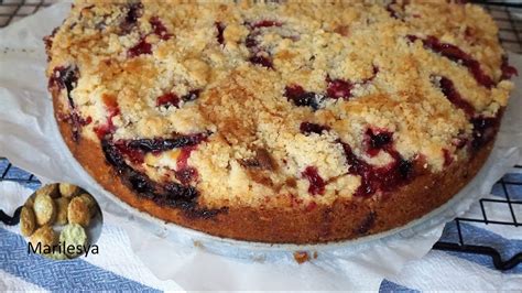 Сливовая бомба! Немецкий пирог со сливами /Pflaumenkuchen,очень вкусно ...