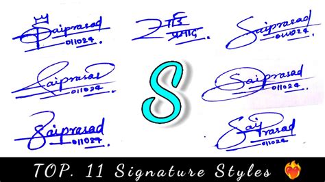 How To Draw S Signature In 11 Different Styles S Signature Style