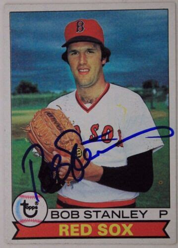 Bob Stanley Red Sox Autograph Topps Signed Card F Ebay