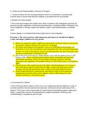 Ethico Moral Responsibility Of Nurses In Surgery Docx A Ethico Moral