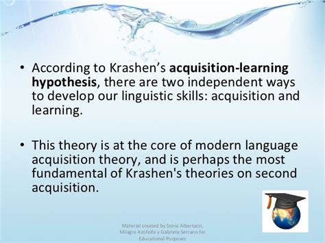 Krashens Theory On Second Language Acquisition