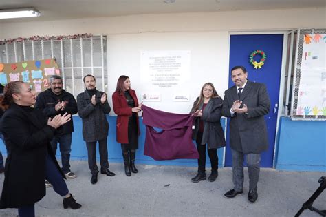 Entrega Cruz Pérez Cuéllar obras de rehabilitación en escuela Guadalupe