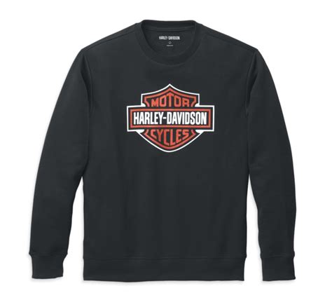 Sudadera Hombre Harley Davidson Men Bar Shield Crewneck Pullover