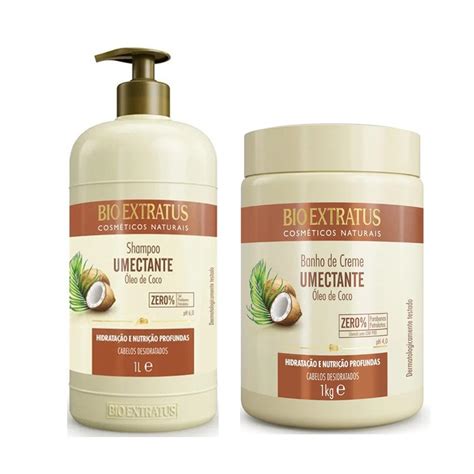 Kit Bio Extratus Umectante Shampoo1Litro e Máscara 1kg