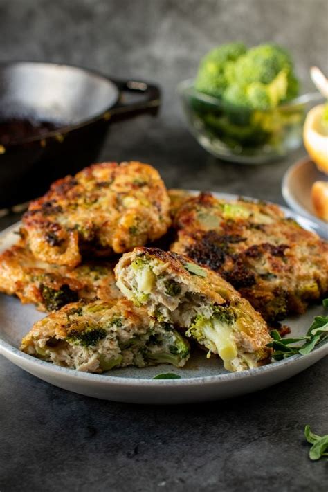 The Kollee Kitchen Cheesy Chicken And Broccoli Fritters Low Carb And Keto Friendly