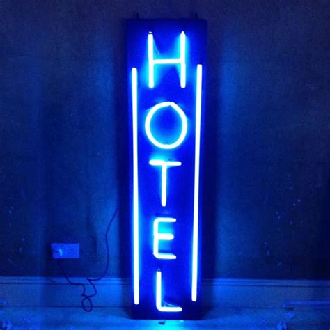 Vintage Retro Neon Hotel Sign Architectural Forum Neon Neon Signs