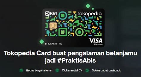 Cara Bayar Tokopedia Card Bri