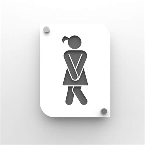 Pictogramme Toilette Design Couleur Blanc Personnaliser Pictogramme