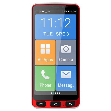 Funker E I G Smartphone Para Personas Mayores Rojo Pccomponentes