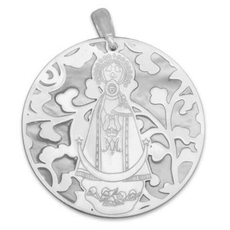 Medalla Virgen Llanos Plata De Ley Y N Car Mm Tienda Online