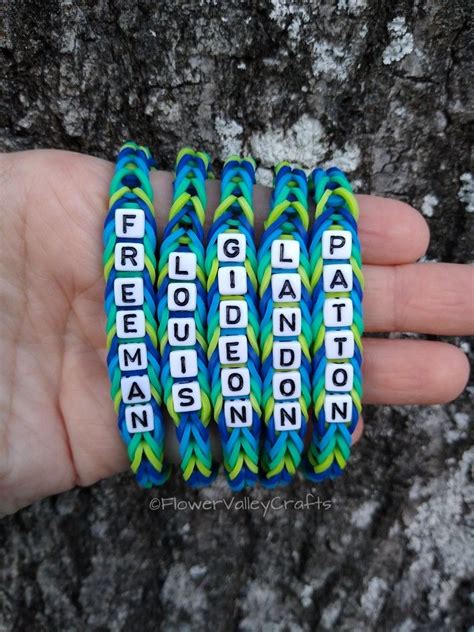 Rainbow Loom Fishtail Best Friend Letters Rainbow Loom Rubber Bands