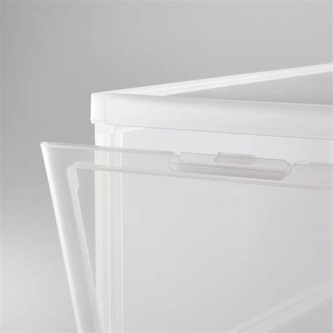 Small Stackable Bins Front Opening Clear Plastic - Brightroom™ | Stackable bins, Bins, Clear bins