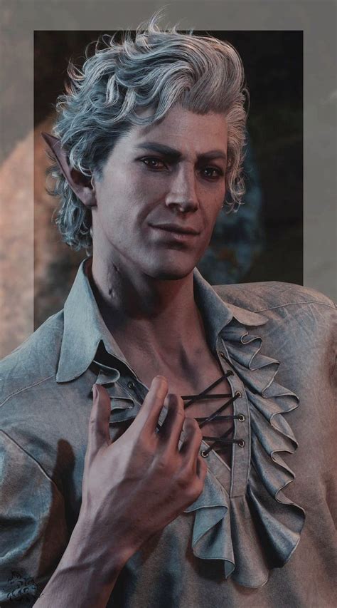 Pin On Art Character Baldur S Gate Hot Vampires Portrait