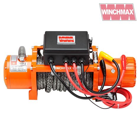 ELECTRIC WINCH 13500lb 12V SYNTHETIC ROPE WINCHMAX 4x4 RECOVERY