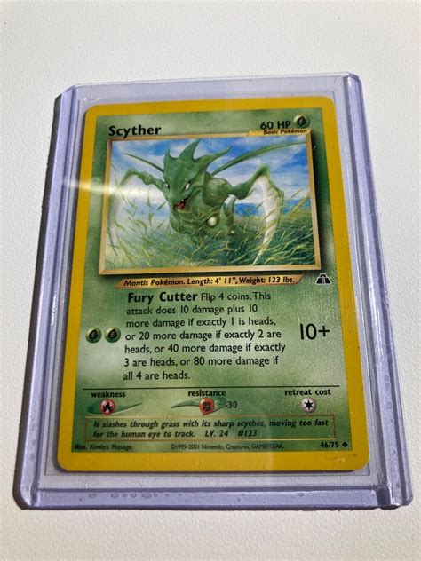 Pokémon Tcg Scyther Neo Discovery 46 Regular Unlimited Uncommon Values