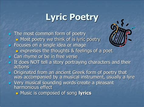 PPT - Types of Poetry PowerPoint Presentation, free download - ID:5449683