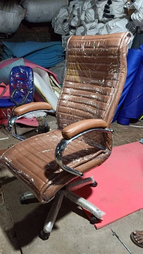 Leather High Back Boss Chair Brown At Best Price In Ranchi Id