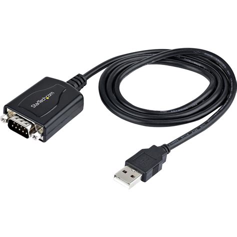 Startech Com 3ft 1m Usb To Serial Cable With Com Port Retention Db9 Male Rs232 To Usb