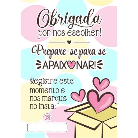 Cartão de Agradecimento Pela Compra Personalizado 9x6cm Tag papel