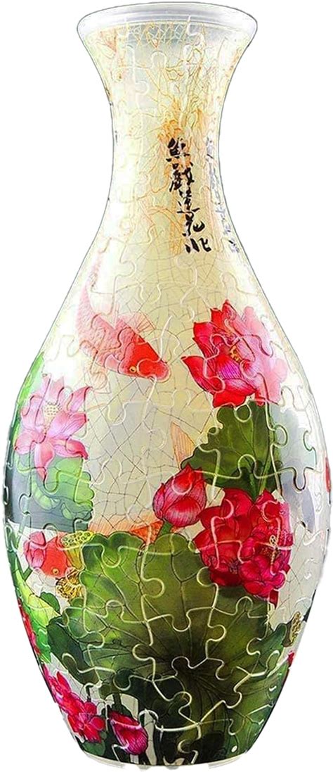 Pintoo D Translucent Puzzle For Adults Piece Flower Vase Carp