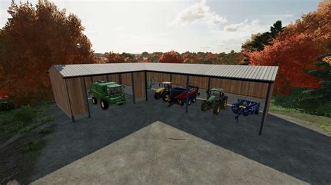 FS22 Wiata na pojazdy w kształcie litery L v1 0 0 0 Farming Simulator