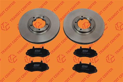 Brake Pads And Discs Ford Transit 1991 Front 14 Inches