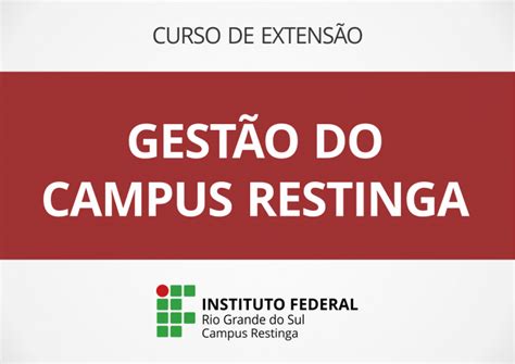 Abertas as inscrições para o curso de extensão Gestão do Campus