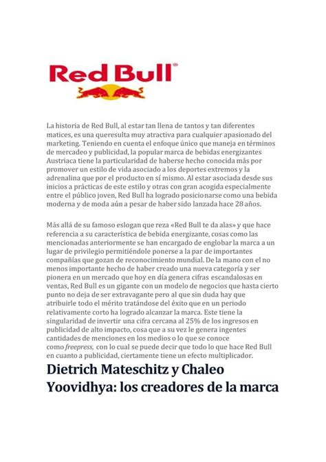 Historia De La Red Bull PDF