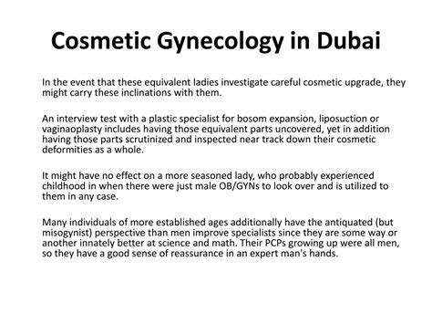 PPT - Cosmetic Gynecology in Dubai PowerPoint Presentation, free download - ID:11984839