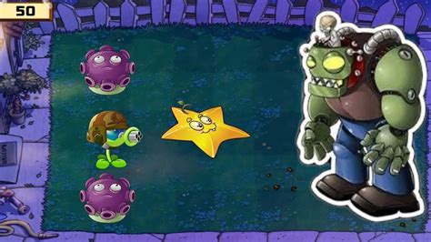 Plants Vs Zombies Hack Gatling Pea X Starfruit X Gloom Shroom Vs Dr