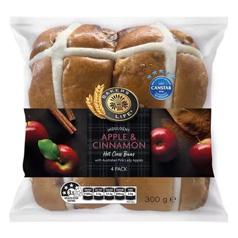 Indulgent Apple Cinnamon Hot Cross Buns Pack G