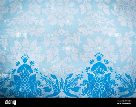 Blue pattern fabric batik background Stock Photo - Alamy