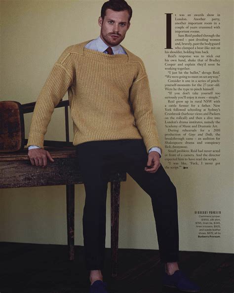 ‘creative Type Sam Reid Para Gq Australia Junio 2014 Male Fashion