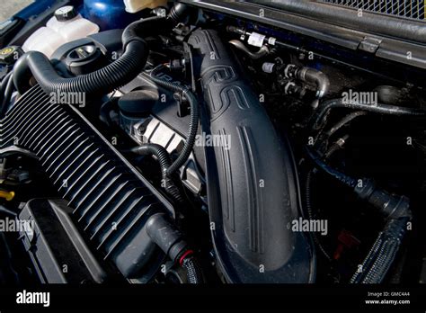 Ford Focus Rs Mk2 Engine High Performance Hot Hatch Car Stock Photo