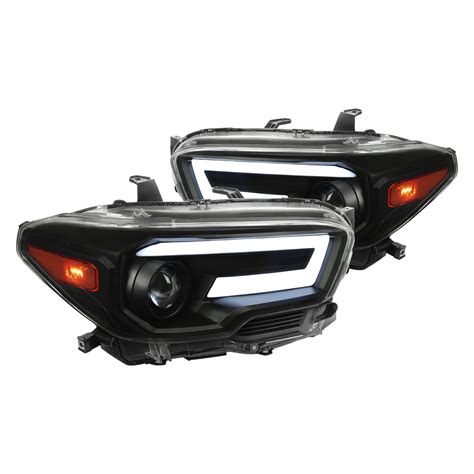 Spec D 2LHP TAC16SM SQ RS Black Smoke Sequential LED DRL Bar