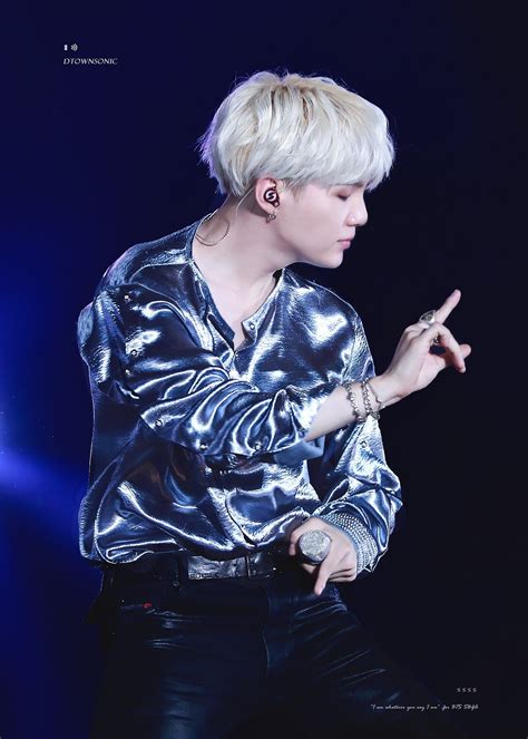 Just 30 Photos Of BTS's Suga Looking Savage In Silver - Koreaboo