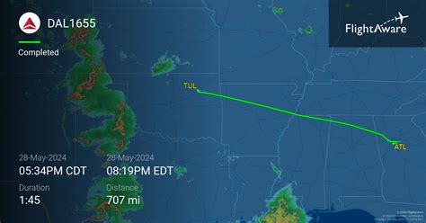 Dl1655 Dal1655 Delta Flight Tracking And History 28 May 2024 Ktul