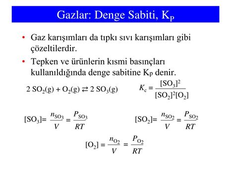 PPT KİMYASAL DENGE PowerPoint Presentation free download ID 5542634