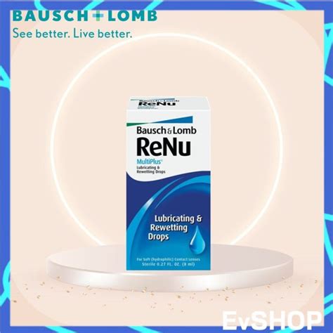 Bausch And Lomb Renu Multiplus Lubricant And Rewetting Eye Drops 8ml Lazada