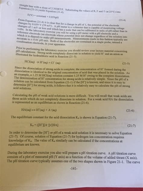 pH measurement and pH titration curve | Chegg.com 