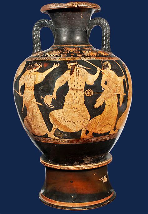 The Greek God Of Wine Dionysos With Two Dancing Maenads Flickr