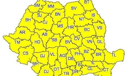 Aten Ionare Meteorologic Cod Galben De V Nt Valabil Mar I Mai