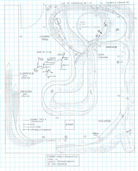 Prr Nyc Cherry Tree And Dixonville Pa Track Plan N Appalachian