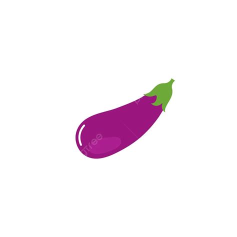 Eggplant Logo Vector Icon Illustration Isolated Vitamin Cute Vector Isolated Vitamin Cute Png