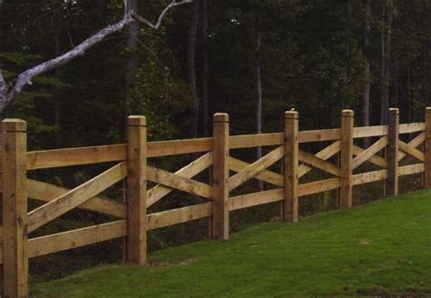 Pine Sawbuck Fence with Decorative Posts - Affordable Fence