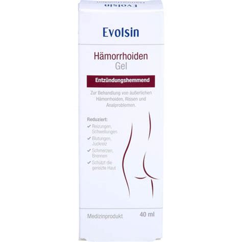 Evolsin H Morrhoiden Gel Ml Ab Online Kaufen